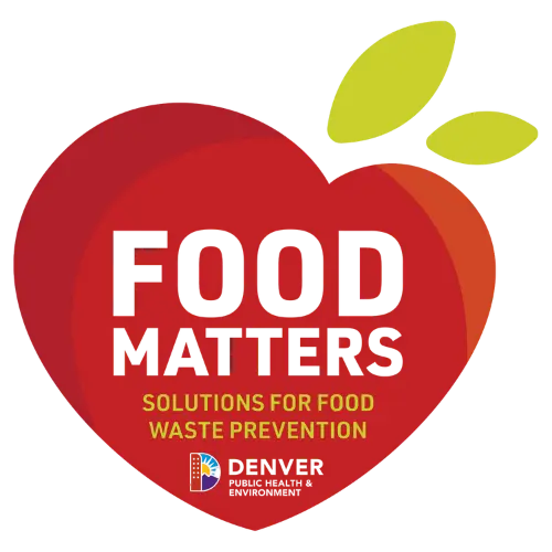 Denver Restaurant Food Challenge logo Red Apple with text