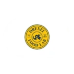 Circular yellow and blue logo of Drexel Food Lab featuring a dragon and text: Drexel Food Lab, Philadelphia, established 2014.